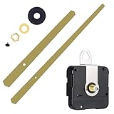 yufana Movement Quartz DIY Wall Clock, Silent Quartz Movement, DIY Wanduhr Bewegung Mechanismus, DIY Wall Clock Movement Mechanism, DIY-Uhr-Ersatzteile für Wanduhr mit Zeigern (Gold)