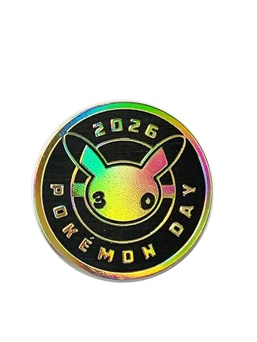 Pokemon Day 2026 - Exclusive Plastic Coin - Pikachu - Metalic Foil