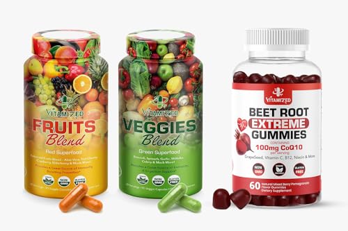 Nutrient-Rich Fusion: Fruits/Veggies & Beet Root with COQ10