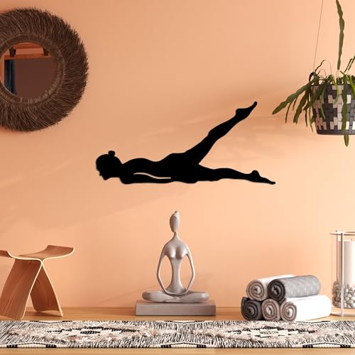 Accessoire mural décoratif métal noir 60x28 cm objet design - 2