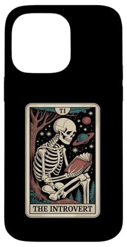 The Introvert Tarot Card Indoorsy Skeleton Inrovert �X�}�z�P�[�X iPhone 14 Pro Max �p