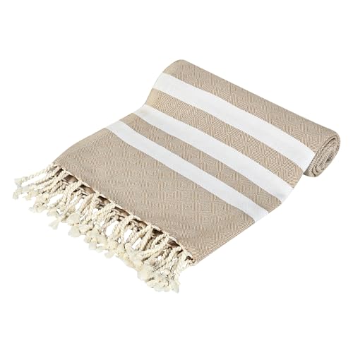 Image of Bamboo Cotton Bath Towels | Ultra Soft Quick Dry Towels for Men & Women | Large Size 75x150 cm | Lightweight Towel Set (Pack of 1, Biscuit)