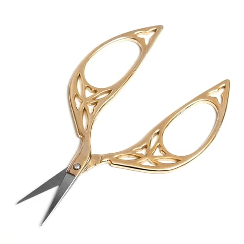 Vintage Embroidery Scissors for Sewing and Crafting – Precision Stainless Steel Small Fabric Scissors, Ideal for Embroidery, Sewing Kits, Craft, Cross Stitch, Crochet & Needlework Projects 4-Inch