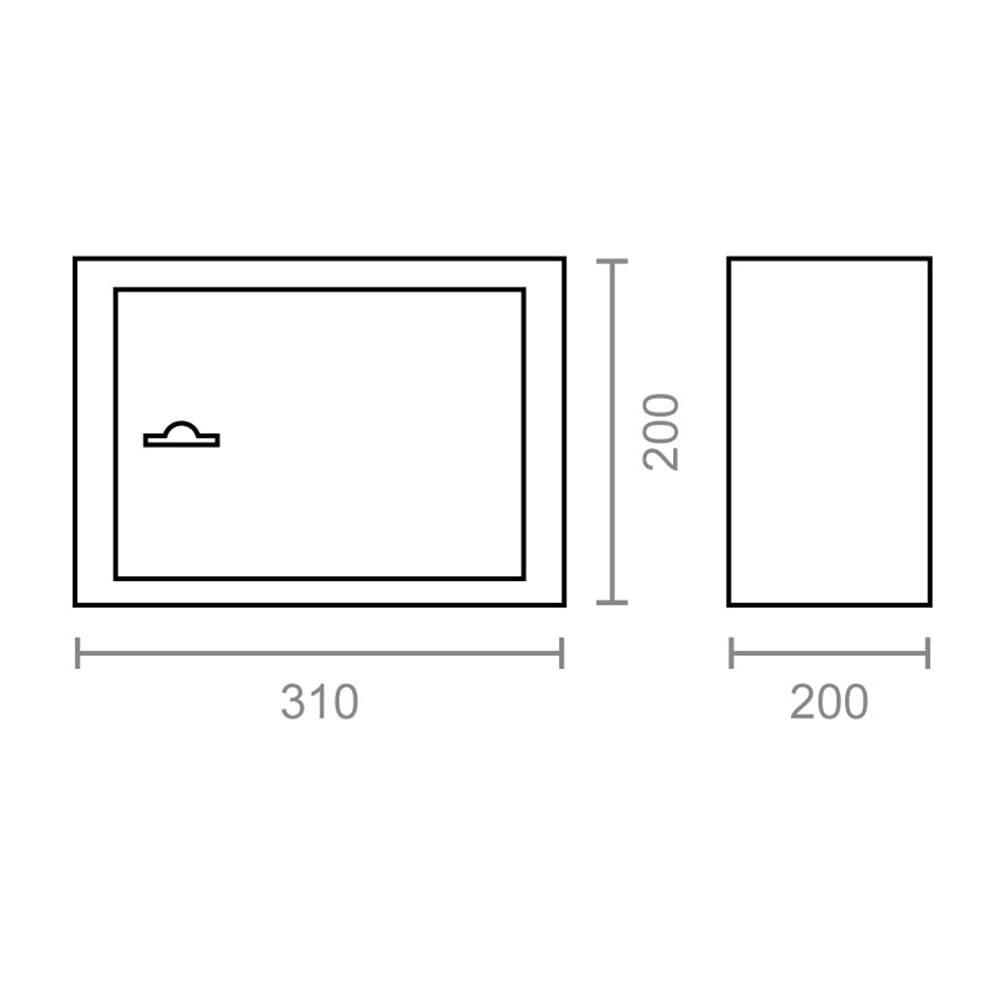CAJA FUERTE LLAVE 310x200x200mm CFC5 NE 13387 MICEL