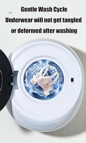 GTANND Full Automatic Wall-Mounted Washing Machine,Mini Wall-Mounted Washing Machine,15 Min Quick Wash,For Baby Clothes High Temperature Washing,Round - Image 3