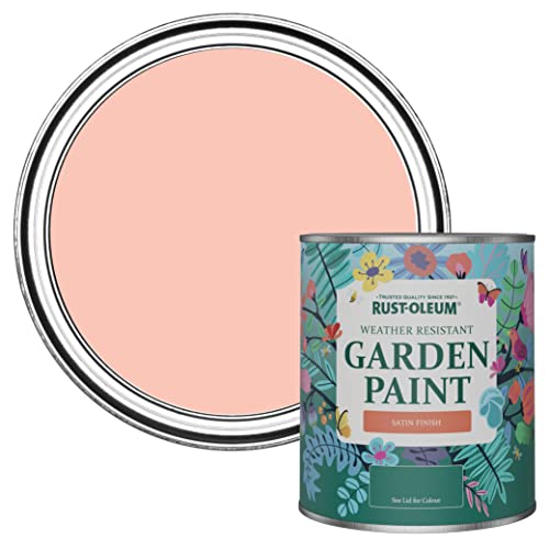 Rust-Oleum Peach Mould-Resistant Garden Paint In Satin Finish - Happy As A Clam 750ml