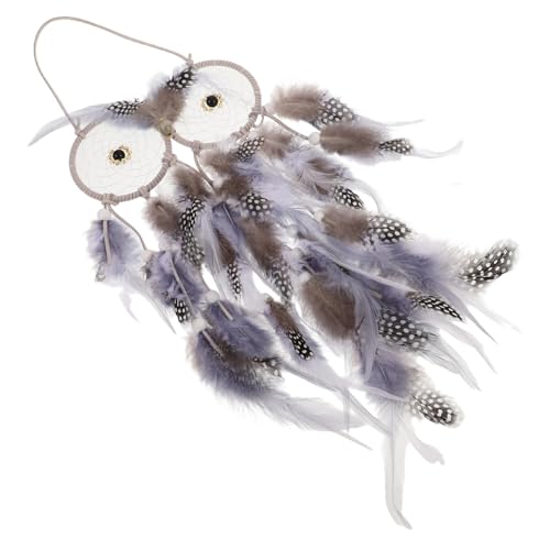 RORPOIR Owl Dream Catcher Wall Decor Elegant Owl Shaped Hanging Decoration for Bedroom Whimsical Boho Style Home Ornament for Easy to Install and