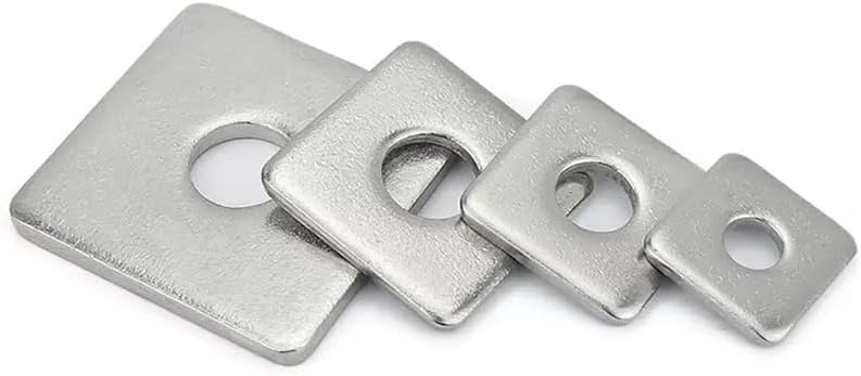 1PC Square Washers M3 M4 M5 M6 M8 M10 M12 M14 M16 304 Stainless Steel Thicken Pad Spacer Gasket Home DIY CNC Metal(M6x30x2.0(2pcs))