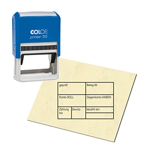 Stempel Kontierungsstempel - Geprüft - Buchhaltung Rechnung Posteingangsstempel Eingangsstempel bezahlt