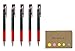 Pilot juice up 03 Retractable Gel Ink Pen, Hyper Fine Point 0.3mm, Red Ink, 5-Pack, Sticky Notes Value Set