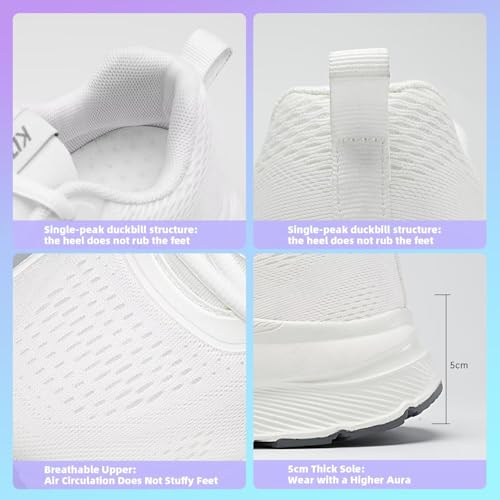 Image of KDN Men's Wide Toe Box Shoes Cushioned Road Running Shoes Non Slip Mens Walking Sneakers for Wide Feet Comfortable Athletic Gym Workout Shoes Wide Width