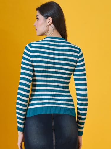 Image of 98 Degree North Women Round Neck Sweater-G1579-L.Camel