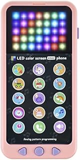 FB DINO TOYS Fun Musical LED Color Screen Phone Toys for Toddlers, Programmable Phone Toys, Play to Learn, Screen with 15 Functions and Cool LED Lights