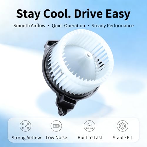 Image of HVAC Blower Motor with Fan - Compatible with Tacoma 2005-2015 - Front AC Heater Fan Assembly - Part Number 700188 8710304040 8710304044