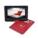 Produktbild Richer-R 9.8 Zoll Tragbarer DVD-Player, Drehbar LCD Display HD Auto DVD-Player mit Fernbedienung,Schwenkbaren Bildschirm,unterstützt VCD CD AVI CD-R/RW USB Rot(EU-Plug)