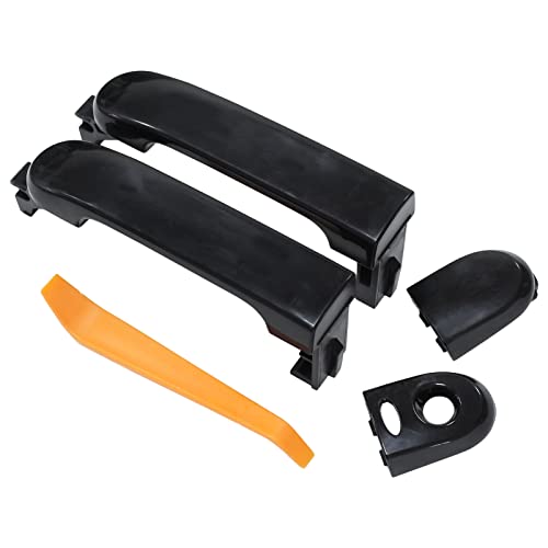 ApplianPar Front Driver and Passenger Side Exterior Door Handle for Nissan Versa 2007-2012.