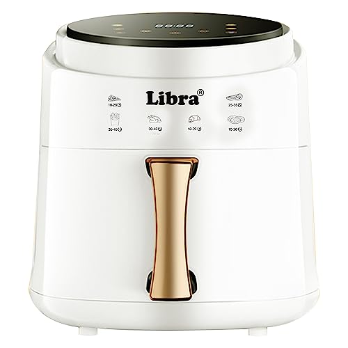 Libra 6 Liter air fryer for home, 1400 Watts airfryer, Rapid Airfry Technology,Digital air frier uses 99% Less Fat,Variable Temperature and Timer Control air fryers,Airfryer oven with preset control