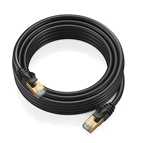 Maximm Black Ethernet Cable, 20 ft Ethernet Cable Cat 7, Cat 7 Ethernet Cable 20 ft, Ethernet Cable 20 ft High Speed, 20ft Ethernet Cord, Cat7 Ethernet Cable 20 ft, Ethernet Cable Black