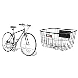 レイチェル(Raychell) 700Cクロスバイク シマノ7段変速 フロントライト標準装備 CR-7007R [メーカー保証1年] ブラック［前カゴセット］