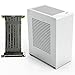 Price comparison product image ZZEW A1P Mini-ITX Case, Micro ITX PC Case, Mini Computer Case in Silver Color, Full Aluminum Small Gaming Case with 3.0 Dual Reverse PCI Riser Cable
