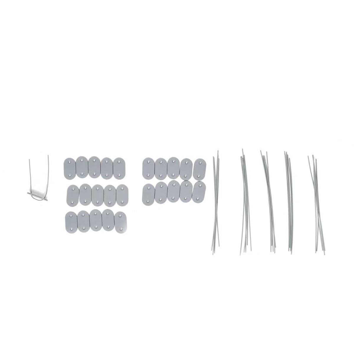 Canisse PVC occultant double face 1,5x3m gris - Kit complet avec fixation