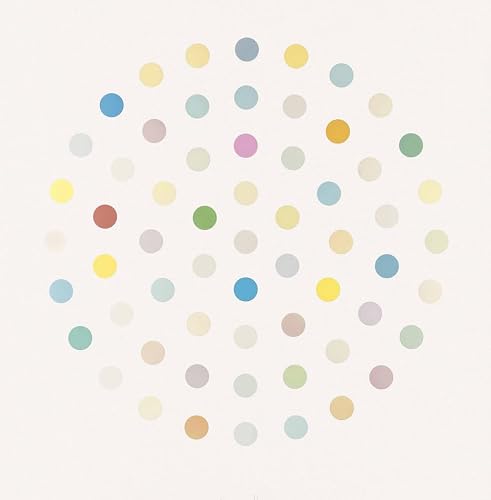 Matvsd Kohecs DAMIEN HIRST Poster Fashion Canvas Prints Aesthetic DAMIEN HIRST Wall Art Light Color Dots Posters and Prints for Home Decor 30x30cm Frameless