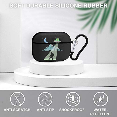 Bigfoot Alien Airpods Case Cover For Apple Airpods Pro Cute Airpod Case For Boys Girls Silicone Protective Skin Airpods Accessories With Keychain #TOP2