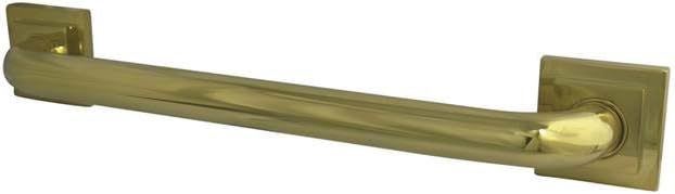 Kingston Brass DR614162 Designer Trimscape Claremont Decor 16-Inch Grab Bar with 1.25-Inch Outer Diameter, Polished Brass
