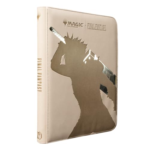 Image of Ultra PRO - Final Fantasy x Universes Beyond Cloud, Ex-SOLDIER 9-Pocket Premium Zippered PRO-Binder for Magic: The Gathering | TCG Card Collector Album, MTG Binder, Final Fantasy Card Binder