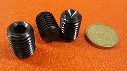 Alloy Steel Cup Point Set Screws M14 x 2 mm x 20 mm Length 15 pcs