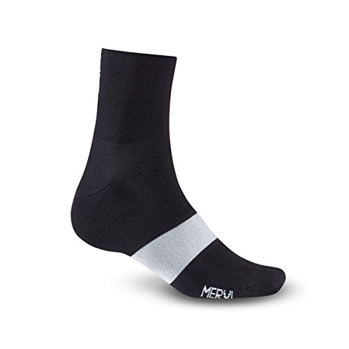 Giro Meryl Skinlife Classic Racer Cycling Socks - Black/White (2020), XL