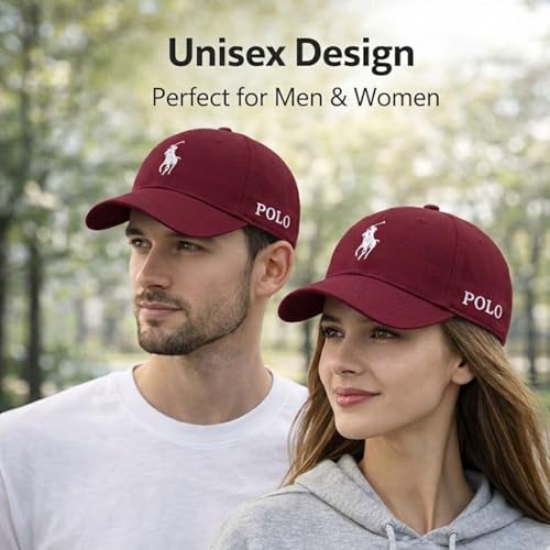 Image of Baseball Cap for Men Original Adjustable Unisex Cap, Mens Caps Stylish, All Sports Type Caps or Hats, Free Size, UV Protection, Sports Cap for Men's, Outdoor Casual Wear (Pack of 1)