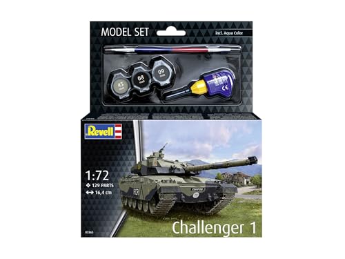 Revell 63365 Model Set Challenger 1 1:72 Scale Unbuilt/Unpainted Plastic Model Kit with Accessories, Multicoloured, 27.5 cm - Image 2