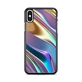  Générique Coque pour Iphone XR Silicone TPU Metal Liquid Abstrait HD Psychedelic Model 3230