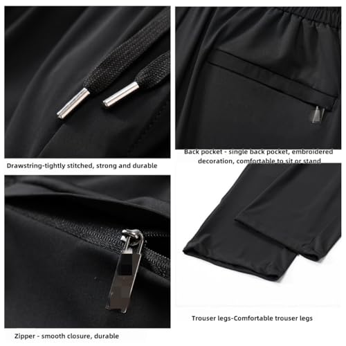 Linochic Meshirons - Ice Silk Mesh Panel Casual Pants, Quick Drying with Ventilation, Zenabloom Cooling Pants Men4