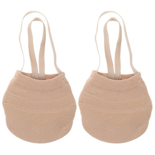 Chaussures de danse demi-pointes souples avec protection des domes pied en tissu