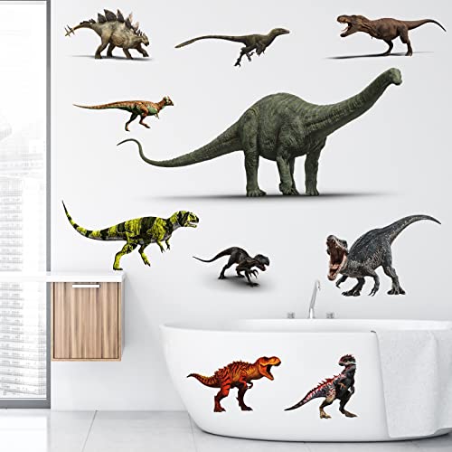 Vinilos decorativos de dinosaurios grandes 15.7"x31.5" miniatura 4