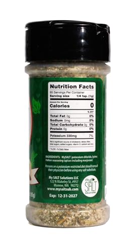 Image of MySALT Herb Garden - Sodium-Free Herb Seasoning with Fresh Garden Flavor - For Chicken, Veggies & Everyday Meals - 3 oz Shaker