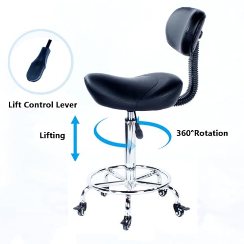 Tabouret pivotant de salon design épuré avec structure chromée