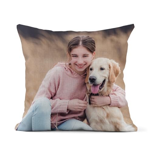 Personalised Soft Pillow Gifts Best Friend Custom Photo Pillow for Adults Kids Gifts for Mum Dad Boyfriend Girlfriend Cold for Sleeping