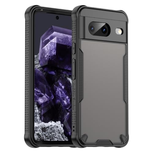 Coque Pixel 8 noire avec protège-écran en verre trempé pour Google Pixel 8 GKWS6