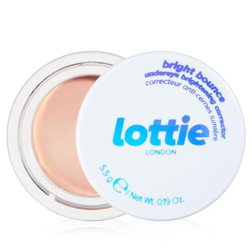 Lottie London Bright Bounce in Light, Undereye Brightening Corrector, Cream-based Skin-perfecting Concealer, Reduces the Appearance of Dark Circles