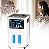 Brown Gas Generator, Wasserstoff-Inhalationsgerät, 99,99% Reiner H₂, 3 Ausgänge, 900-4200 Ml/Min, Automatische Wasserzufuhr, Touchscreen-Timer, Lindert Müdigkeit(White,900ml/min)