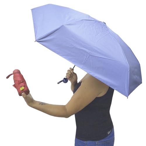 Mini Guarda Chuva Proteção Blackout UV Cabe na Palma da Mão - Cores Sortidas