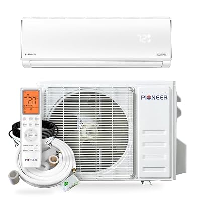 Pioneer Diamante Pro 12,000 BTU 20 SEER2 230V High-Wall Ductless Mini-Split Air Conditioner Inverter Heat Pump with 16 Ft. Kit
