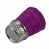 Bohin 91733 Silicon Thimble with Steel Top Size Large Red - Blister Pack