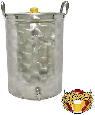 HOPPY 11 GALLON STAINLESS STEEL POT BREW BOILING KETTLE HOMEBREWING BEER MASH TAP