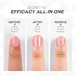 Base Top Coat Nail Polish: 2 in 1 Clear Quick Dry Nail Polish Color Protection Long Lasting Shine Polish Resists Smudging Chipping Fading Fast Air Dry Nail Coat for Women - Image 5