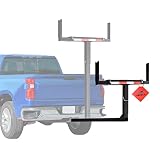 PENSUN Truck Bed Extender, 2 in 1 Design Foldable Pick Up Truck Bed Hitch Mount Extension Rack Canoe