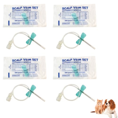 Moduzila 21G Veterinary Butterfly IV Needles, 50pcs